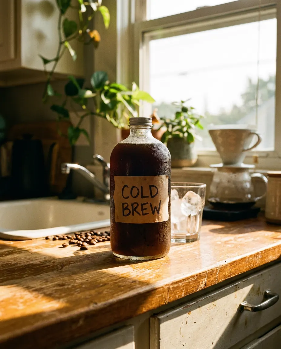 Same cold brew prompt on Nano Banana Pro 1 at 1K, 4 credits