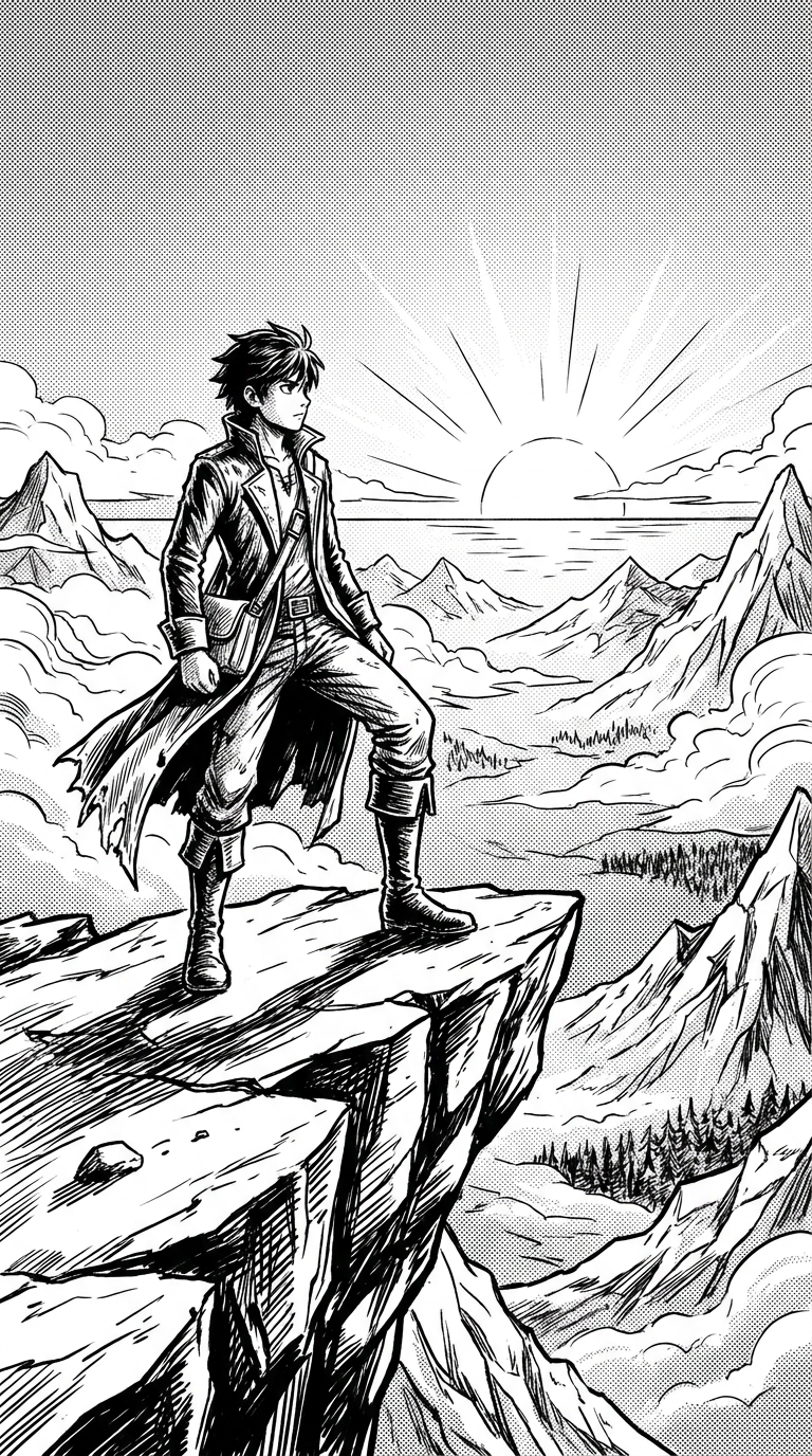 Manga B&W AI Video Generator